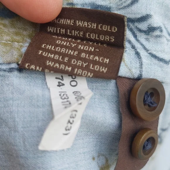 Tommy Bahama "Island Soft" L/S Button Down Shirt XL 100% Cotton - Picture 6 of 8